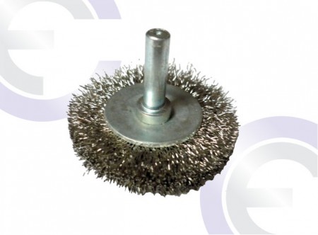 Grata circular lisa con espigo acero inoxidable