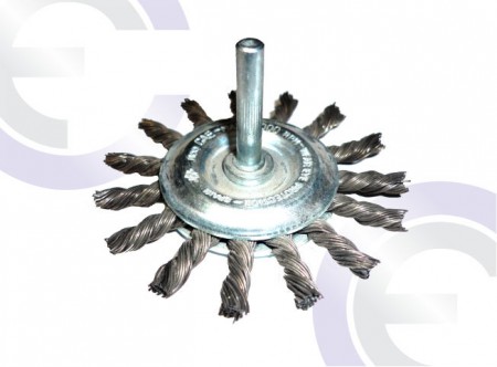 Grata circular trenzada con espigo